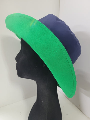 Wet Weather Bucket Hat  ||  Navy-Emerald