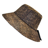 Wet Weather Bucket Hat  || Black-Small Leopard