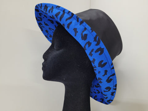 Wet Weather Bucket Hat  ||  Black-Electric Blue